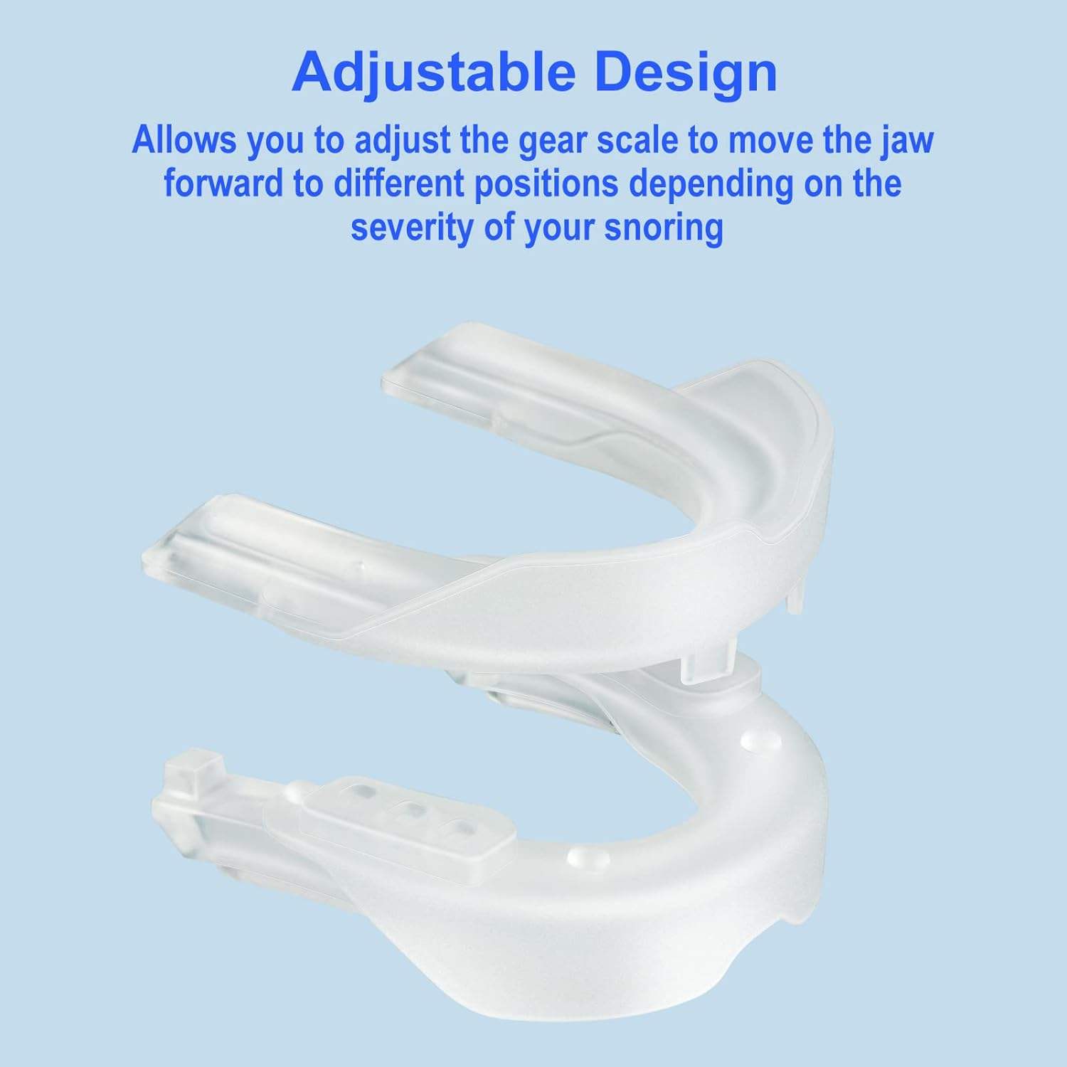 Adjustable Snoring Blocker with Silicone Braces for Men and Women to Prevent Snoring and Snoring