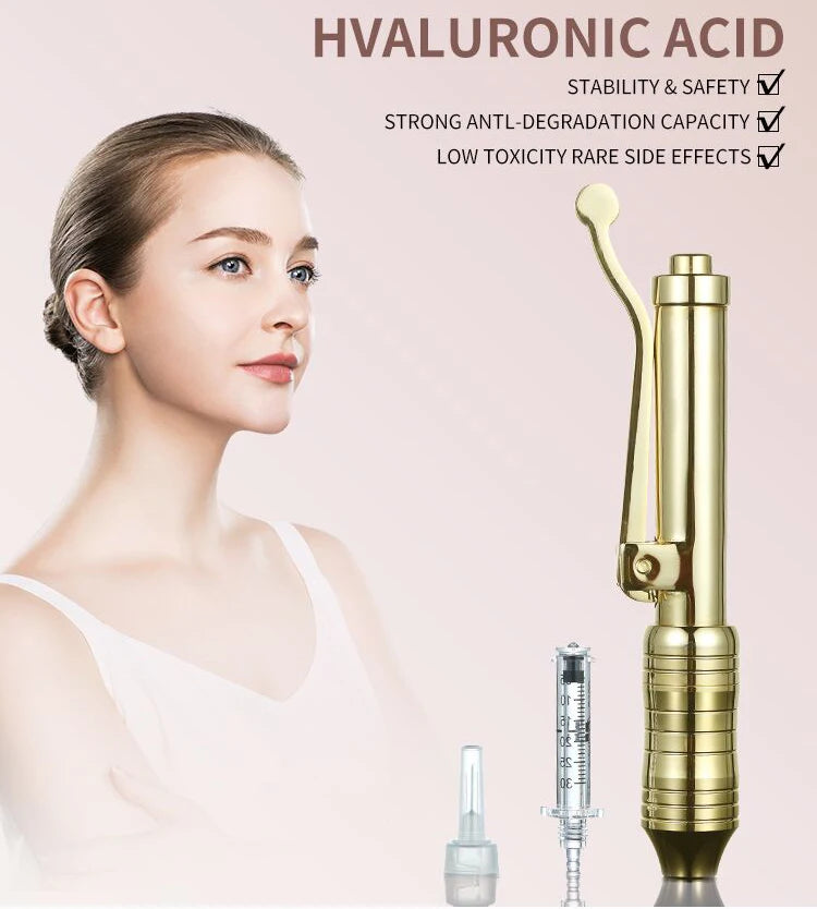 24K Gold 0.3ml Head Anti-Aging Wrinkles Removal Skin Rejuvenation Beauty Applicator Device