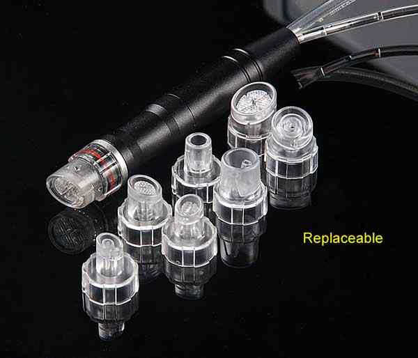 Replacement Small Bubble Hydrafacial Tips Clear Plastic Suction Clean Heads Accessory For Salon Facial Cleansing Machine (8PCS)