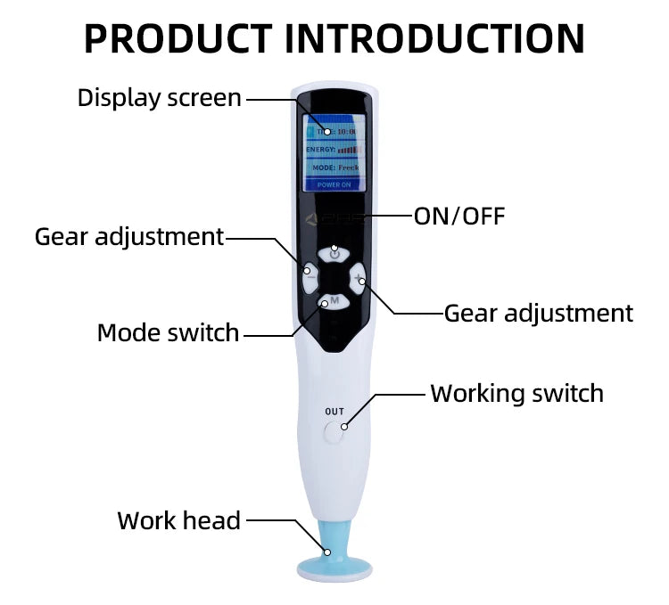 Portable 2 In 1 PAA Fibroblast Ozone Plasma Pen Face Eyelid Lift Wrinkle Removal Skin Care Device Home Use