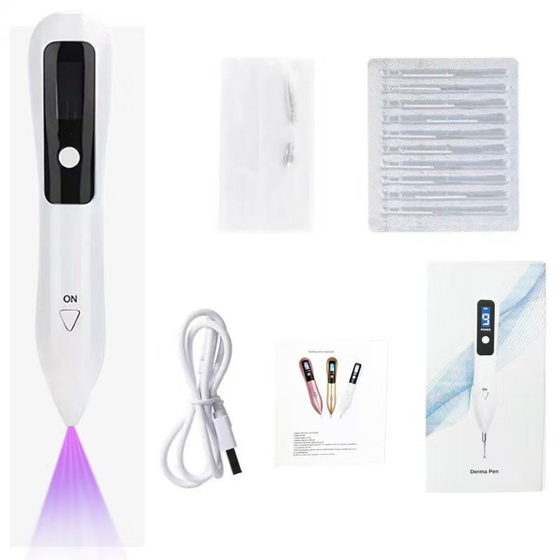 9-level Blue Light Mole Warts Removal Pen - Portable Beauty Instrument USB Charging Beauty Device