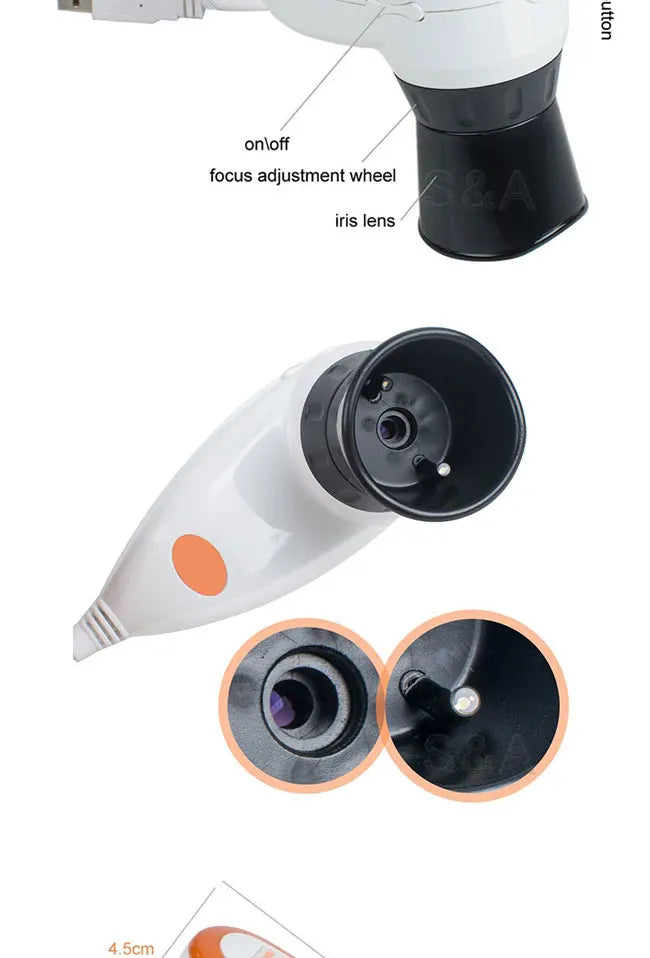 HD 5MP Computer Type USB Iris Detector Analyzer Magnifier Iridology Device Retinal Camera with Aluminum Alloy Box