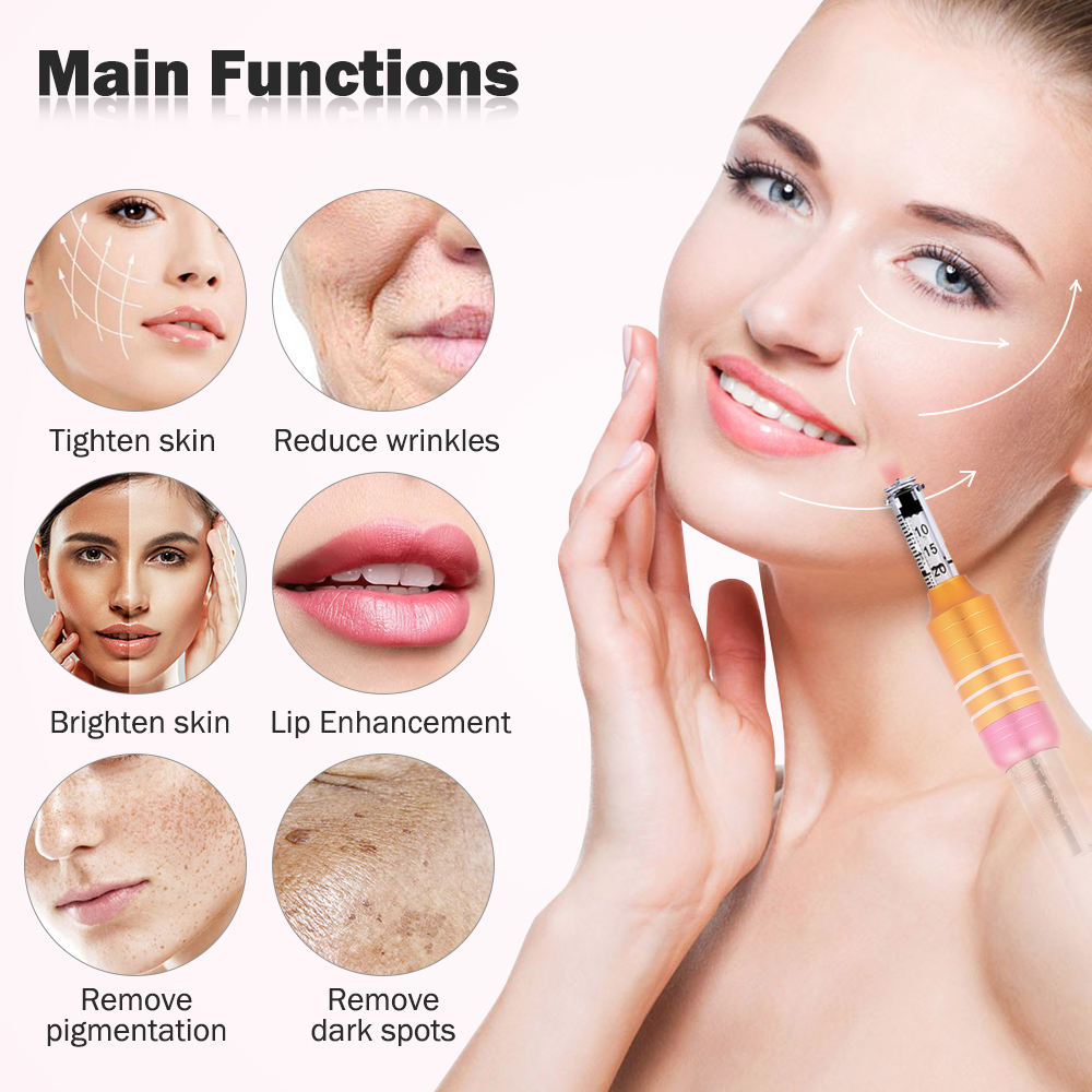 0.3ml Adjustable Skin Lifting Machine Empty Ampoule Nozzles Adapters-without Hydratinq Hyaluronic Acid Serum