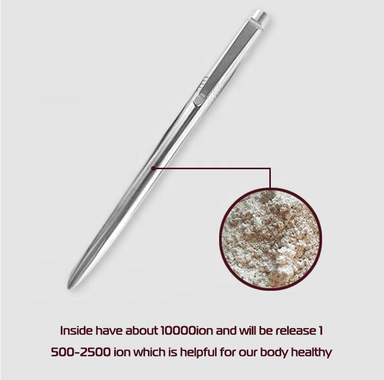 Face Massager Nano Wand Stainless Steel Zero Point Nano Energy Wand Scalar Wand Quantum Scalar Energy Pen Ion Massage Pen