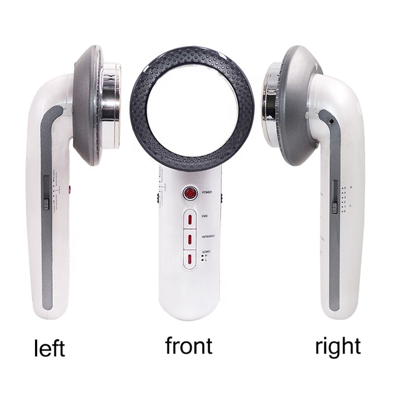 3 IN 1 Electric Microcurrent Slimming Beauty Instrument EMS Ultrasonic Massager Slimming and Fat Burning for Home Use