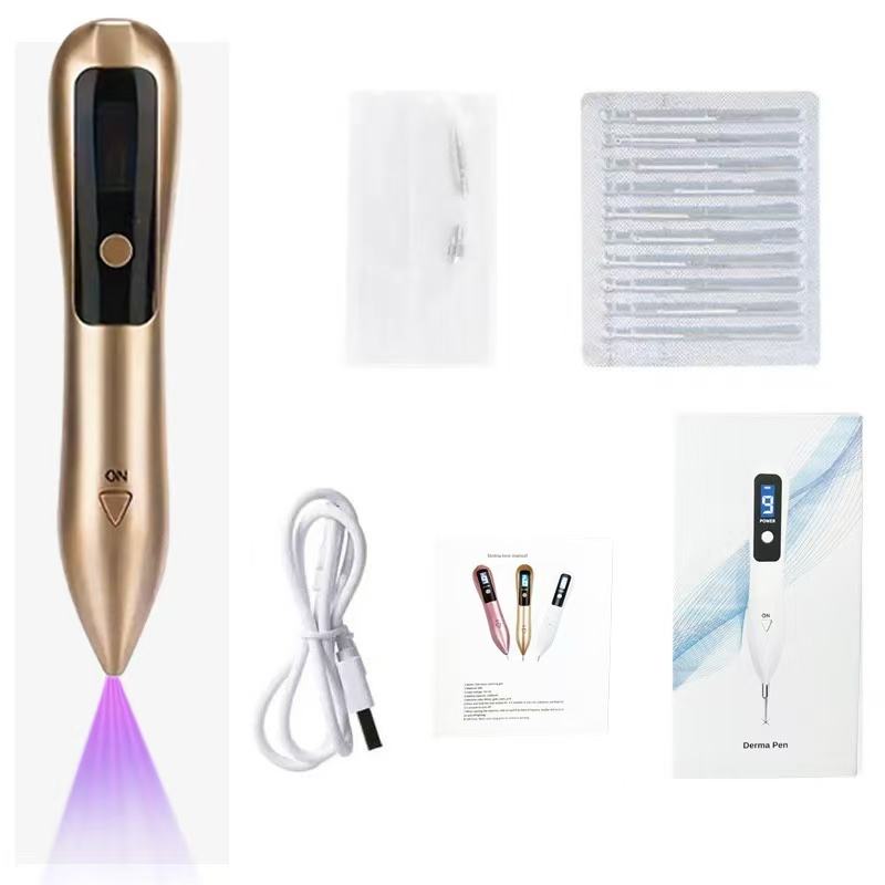 9-level Blue Light Mole Warts Removal Pen - Portable Beauty Instrument USB Charging Beauty Device