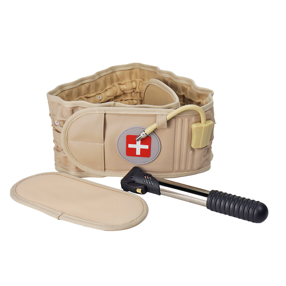 Air Traction Inflatable Spine Decompression Back Belt Lumbar Support for Lower Back Pain Relief Fast