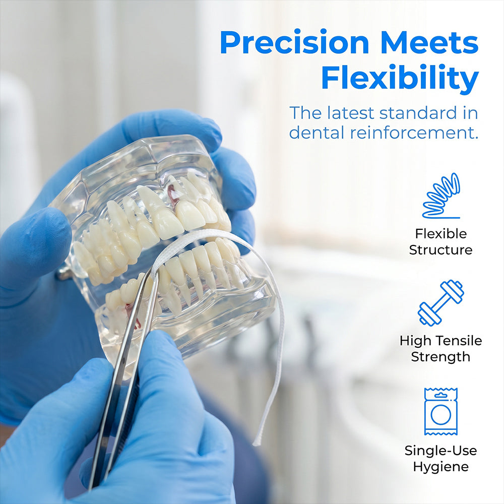 Professional Manual Dental Material Periodontal Fixation Fiber Belt Reinforcement High Strength Splinting Ribbon Teeth Stability