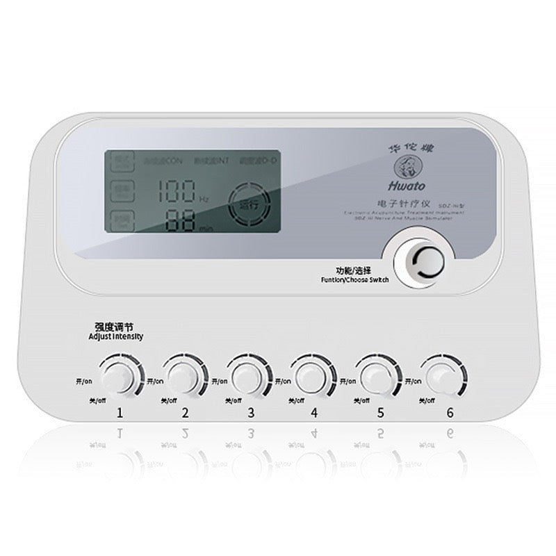 Electronic SDZ-III Acupuncture Massager Machine, 6 Channels Output Patch Impulse Acupuncture Body Care with Large Screen Display