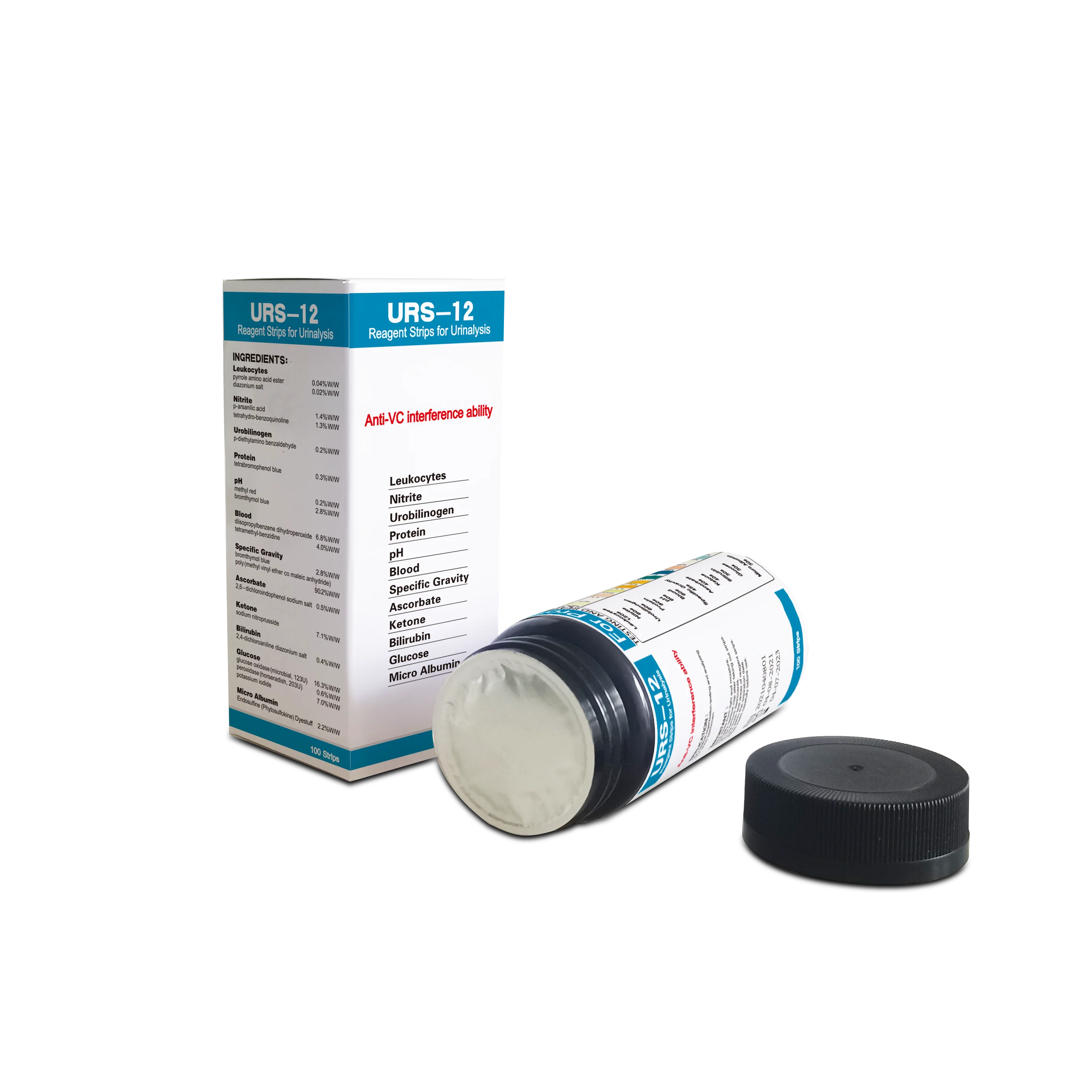 URS-3/9/10/11/12/14 Parameters Urine test Strips test in One Step Urinalysis Strips Reagent