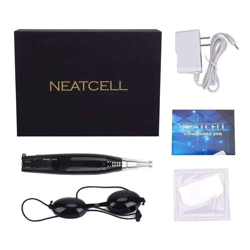Black Red Blue Picosecond Pen Second Generation Handheld Portable Melanin Sweeping Pen for Face Mole Removal Picosecond Meter