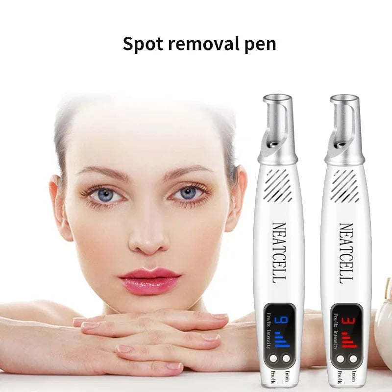 Handheld Red or Blue Pen Picosecond Spot Removal Pen Painless Eyebrow Washing Portable Tattoo Removal Skin Beauty for Home Use