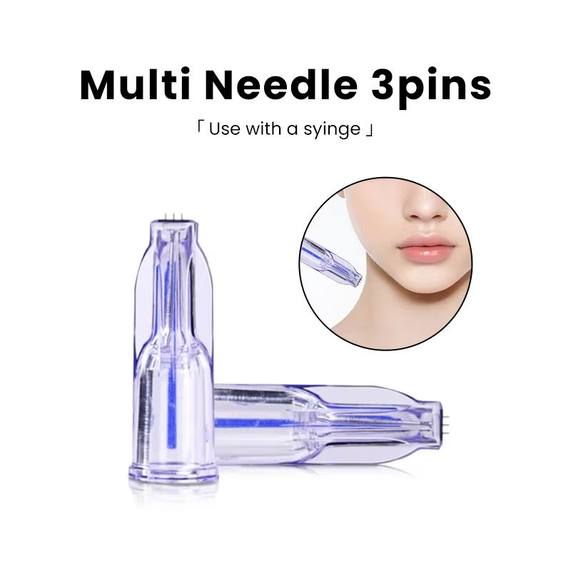10Pcs 1.2mm/1.5mm Microneedling Film 3Pin 34G Micro Needles For Anti Aging Around Eyes and Skin and Tightening