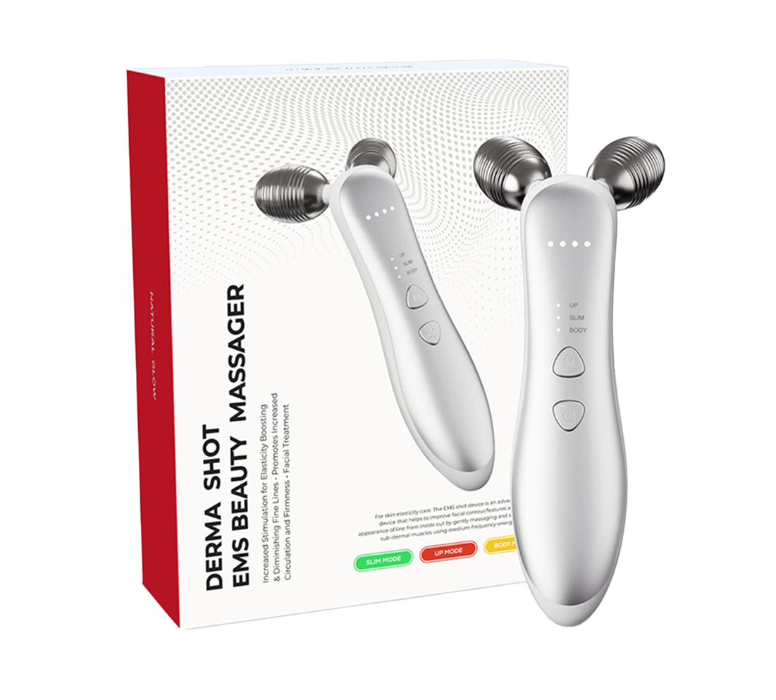 EMS Beauty Massager Roller Rechargeable Face Body Lifting Device Skin Firming Anti-Aging Facial Massage Instrument