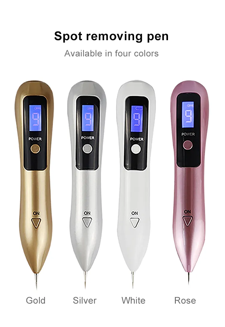9-level Blue Light Mole Warts Removal Pen - Portable Beauty Instrument USB Charging Beauty Device