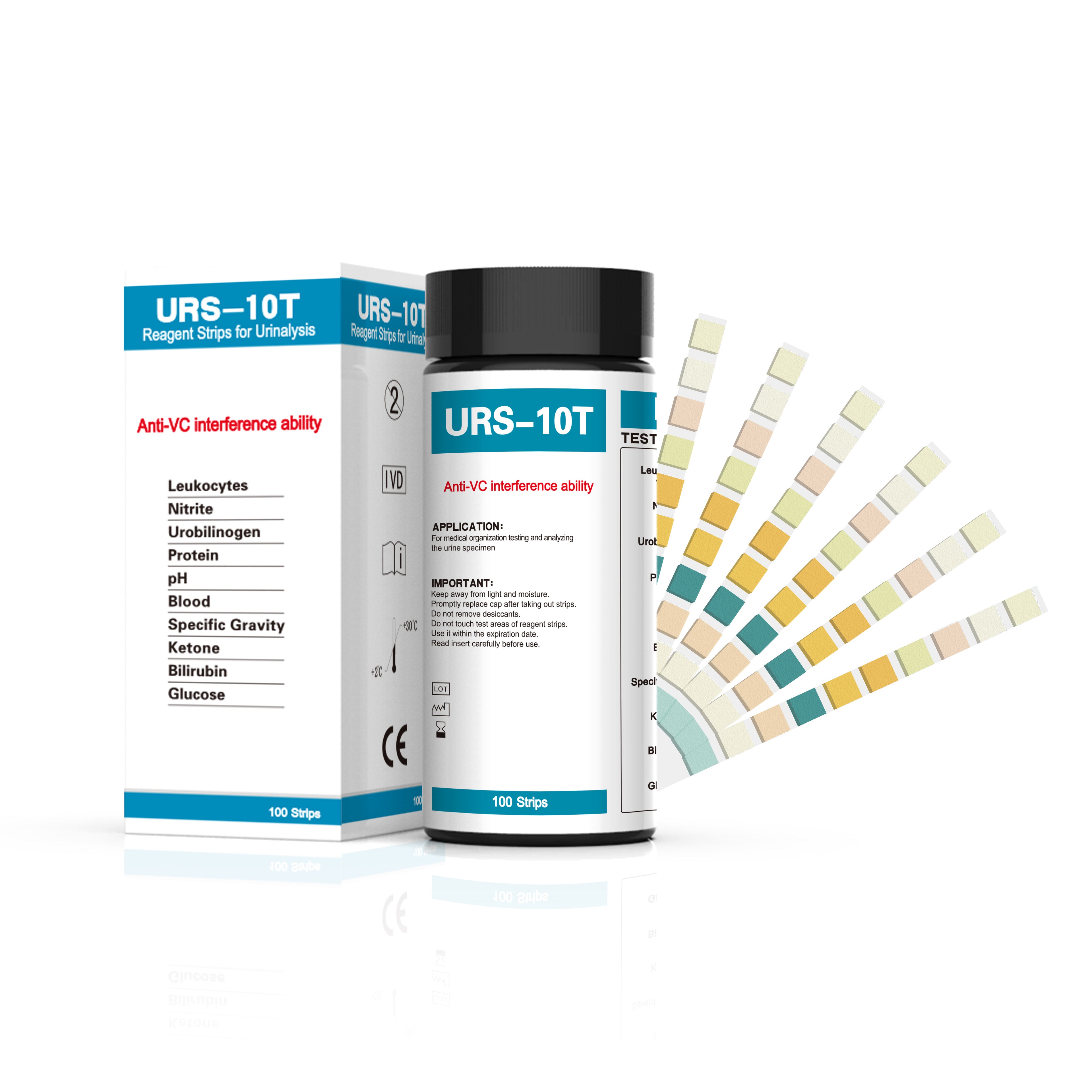10-in-1 Urine Test Strips, UTI Test Strips for Urinalysis Full Panel, Ketone Test Kit at Home, 100 Count