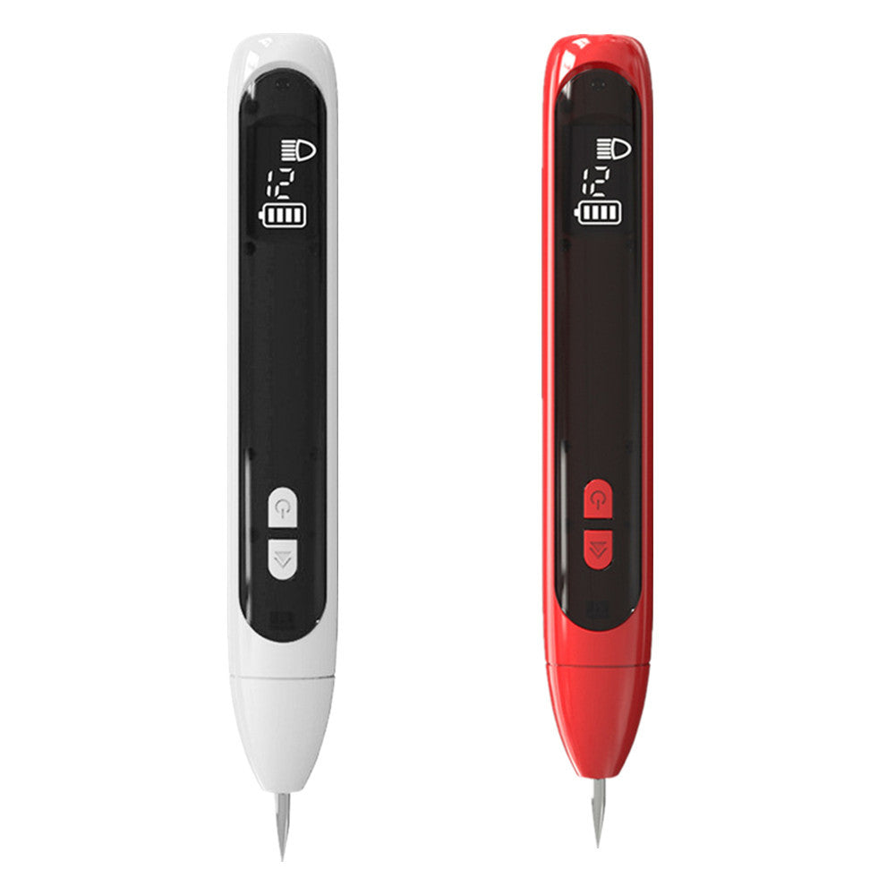 Electric Skin Tag Removal Pen LCD Digital Display Adjustable Strength Rechargeable Portable Skin Spot Removal Beauty Device