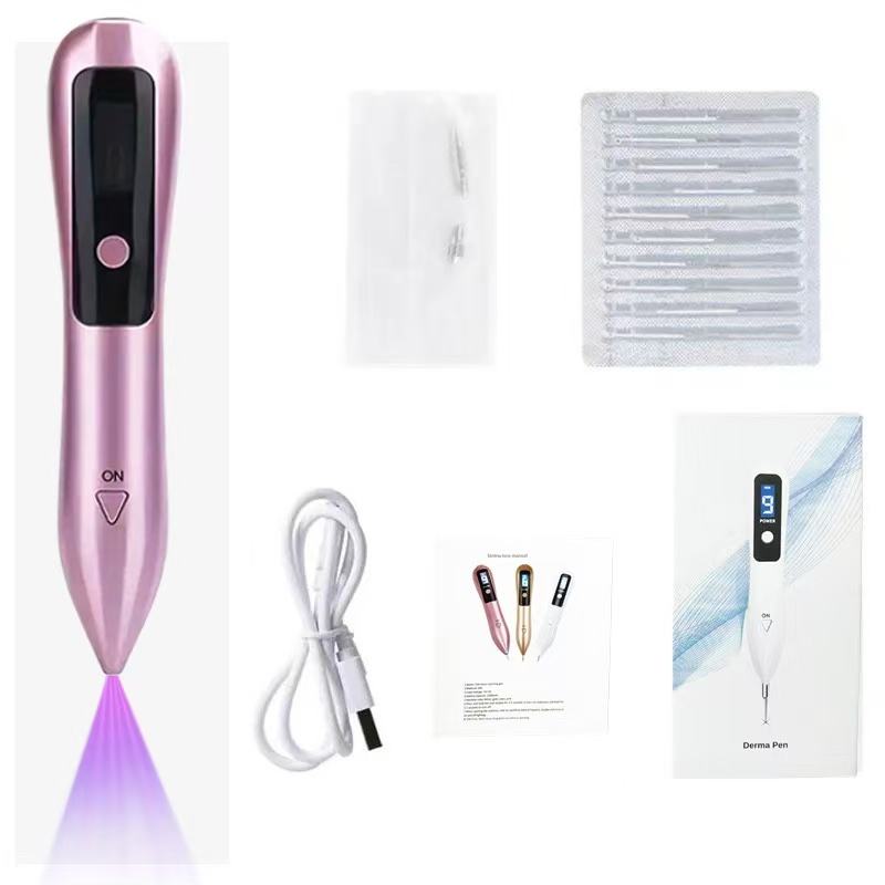 9-level Blue Light Mole Warts Removal Pen - Portable Beauty Instrument USB Charging Beauty Device