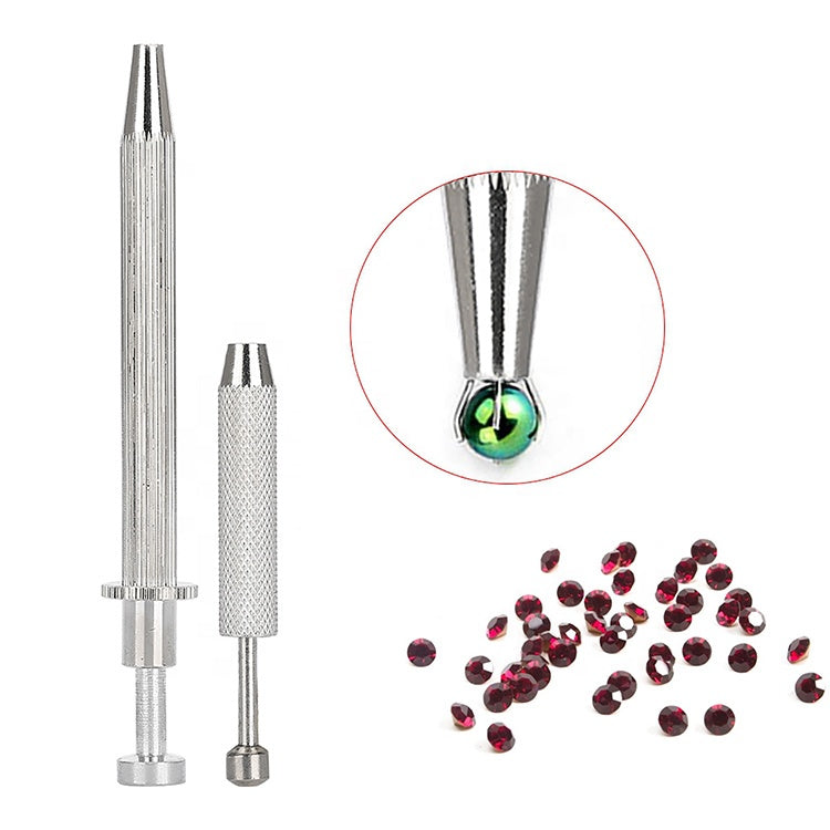 4 Prongs Diamond Grabber Pick Up Tool Metal Gem Rhinestone Holder For Nail Art Jewelry Making Stone Setting Craft Accessory