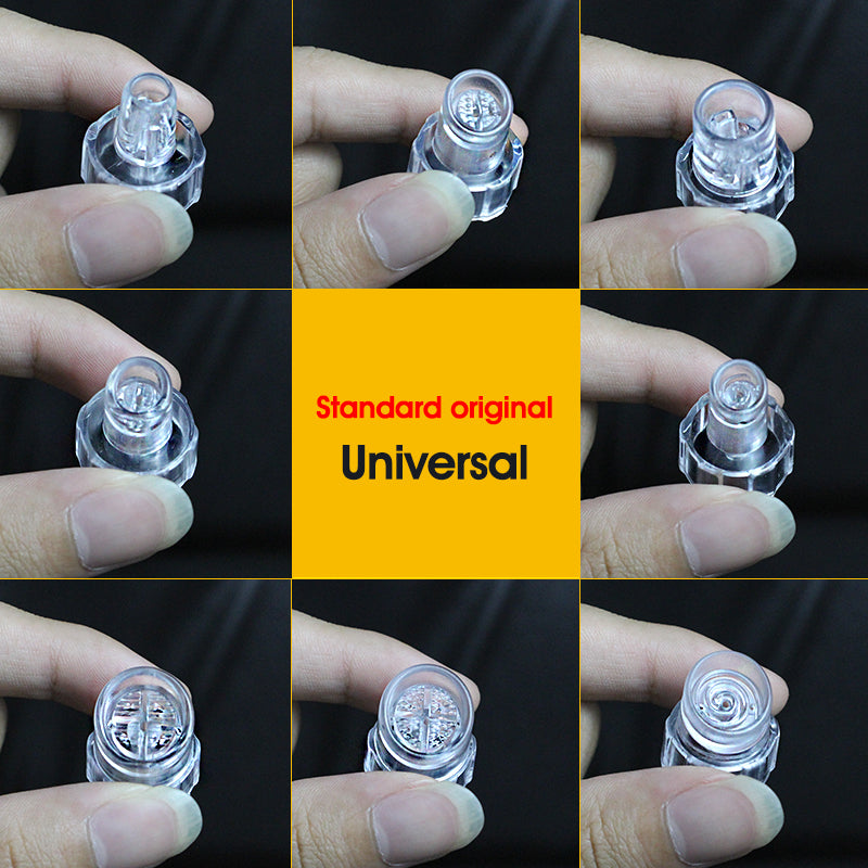 Replacement Small Bubble Hydrafacial Tips Clear Plastic Suction Clean Heads Accessory For Salon Facial Cleansing Machine (8PCS)