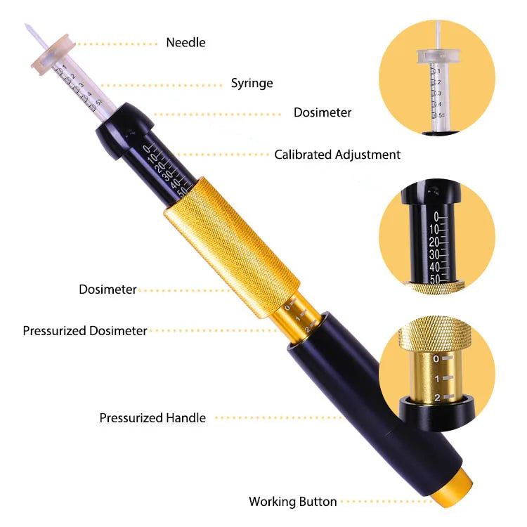 0.3ml 0.5ml 2 in 1 Head Hyaluronic Acid Dermal Filler Pen for Lips Enhancement Skin Rejuvenation Care Anti Wrinkle Spa Home Use