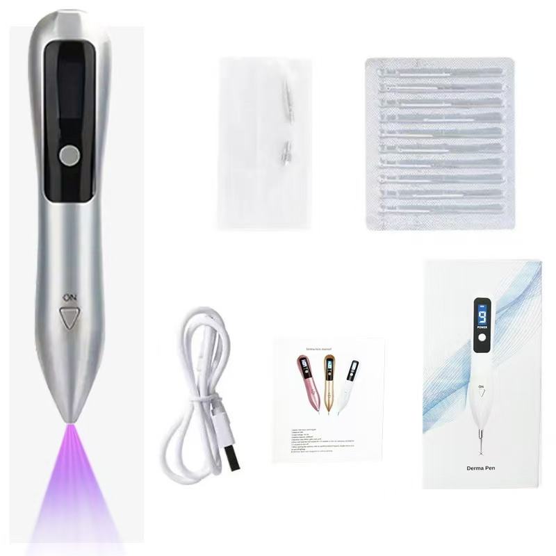 9-level Blue Light Mole Warts Removal Pen - Portable Beauty Instrument USB Charging Beauty Device