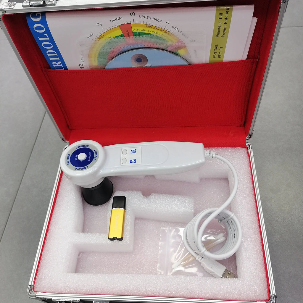 Iridology Camera Chart 5 MP HD 30X Iriscope 9809 Iris CCD Analysis V 3.31 Digital Iriscope Analyzer Iridology Appliance