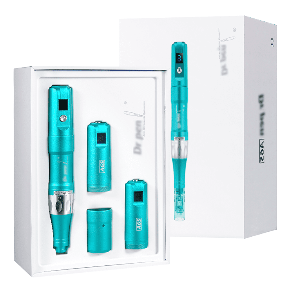 Professional A6S Electric With 2pcs Cartridges For Face Acne Scars Skin Care Tool Kit