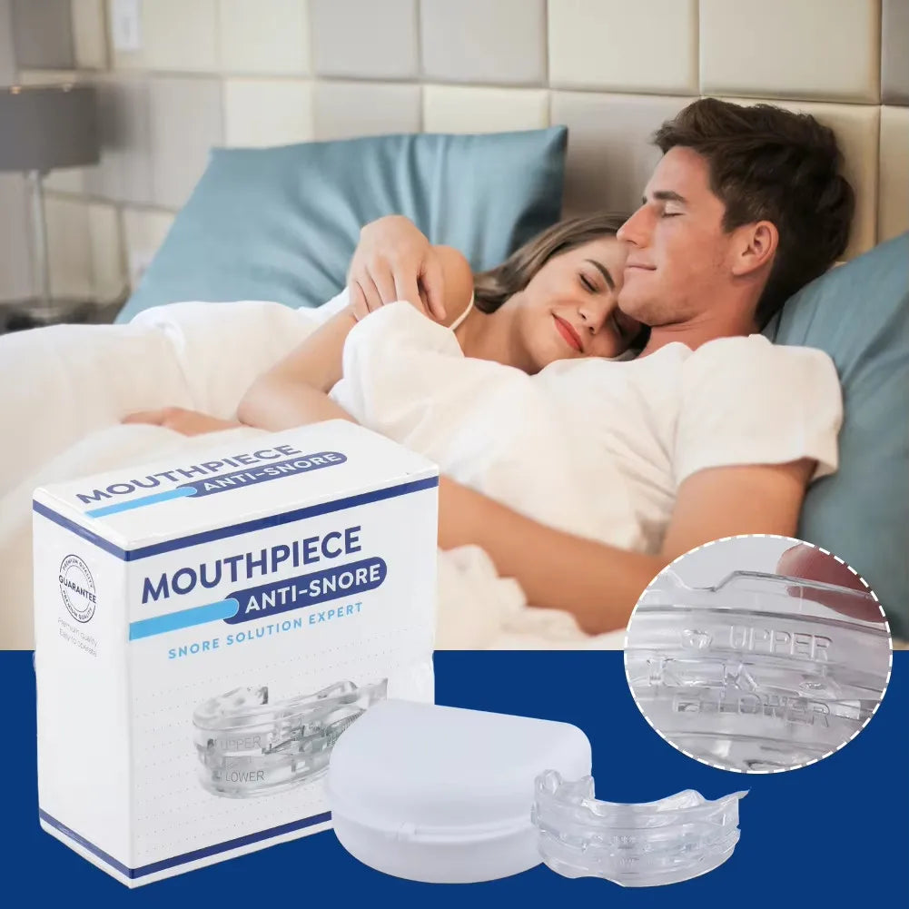 Stop Snoring Mouthpiece Sleep Apnea Guard Bruxism Anti Snore Pure Grind Aid Tray