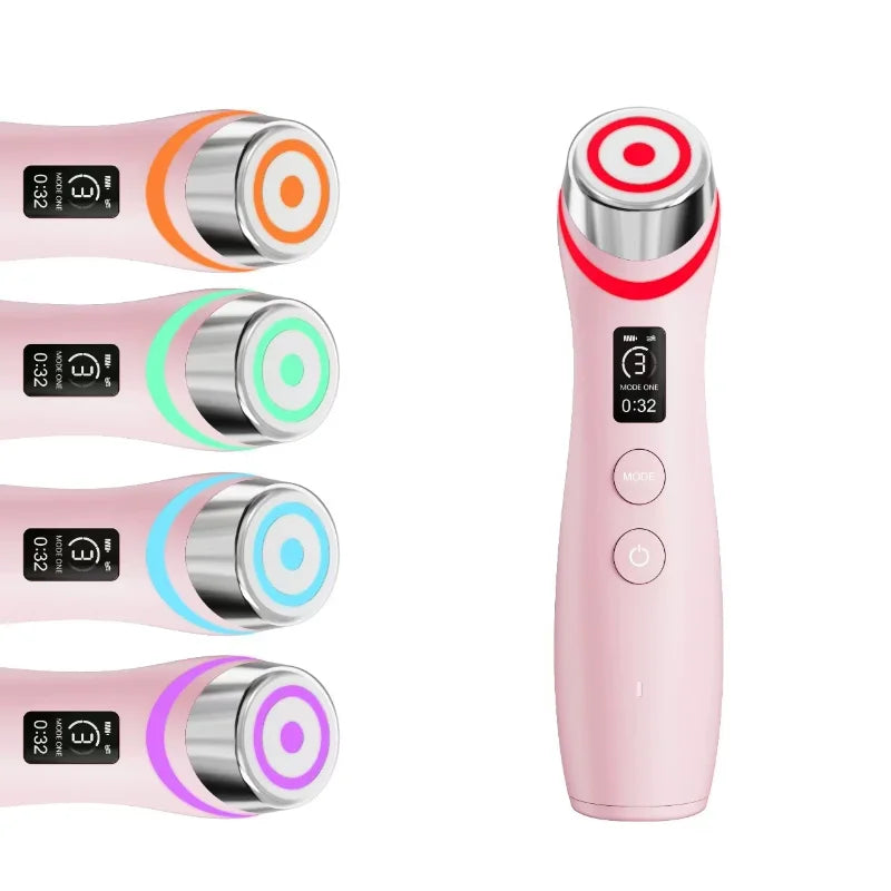 Pro  6-in-1 Real Glass Glow Beauty Massager for Clear, Radiant, Firmer-Looking Skin Korean Skin Care