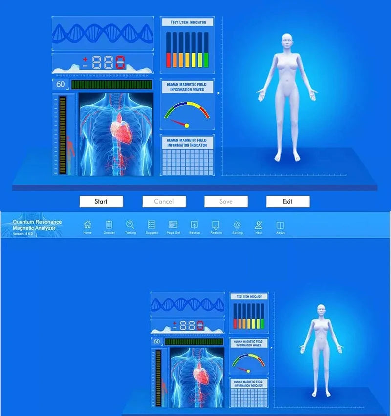 Latest Quantum Magnetic Resonance Analyzer New version Body Analyzer Checking Set