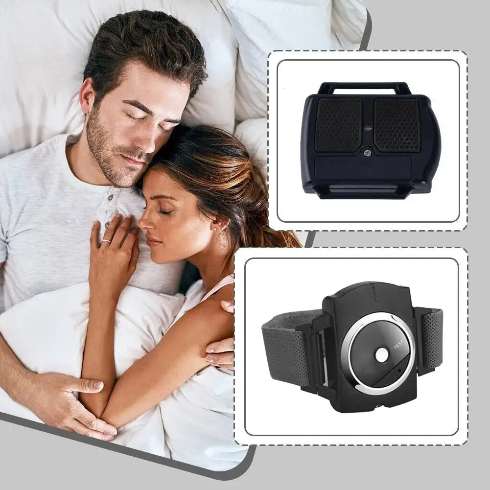 Professional Electronic Auto Anti Snore Wristband Solution Sleeping Night Guard Aide Snore Go Away