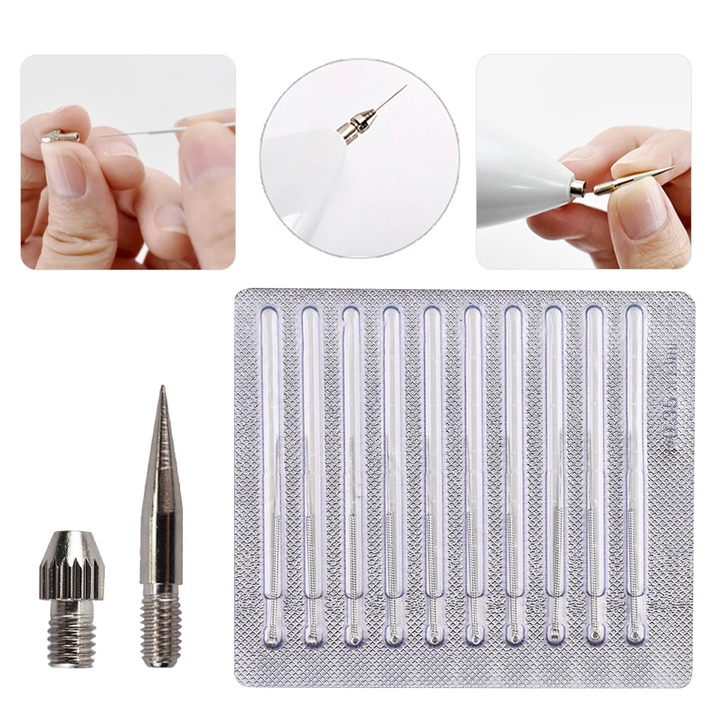 Dark Spot Freckle Laser Plasma Point Pen Needles Set For Mole Wart Tattoo Skin Tag Remover Face Care Replacement Accessories