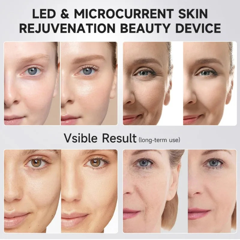 Pro  6-in-1 Real Glass Glow Beauty Massager for Clear, Radiant, Firmer-Looking Skin Korean Skin Care
