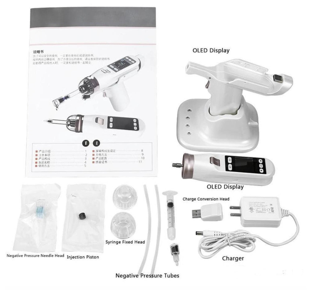 White EZ Non-invasive Hydrating Water Light Meter for Home Use, Portable Water Light Needle, No Leakage Beauty Instrument