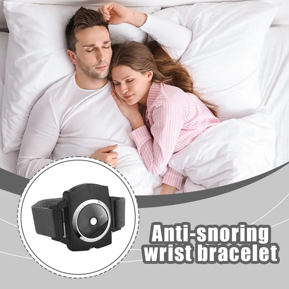 Professional Electronic Auto Anti Snore Wristband Solution Sleeping Night Guard Aide Snore Go Away