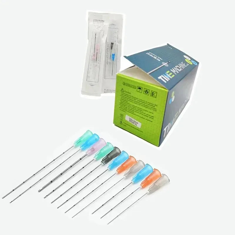 Micro Cannula with Puncture,Blunt Tip for Filler-18g/21g/22g/23g/25g/27g/30g 25/38mm/50/70mm