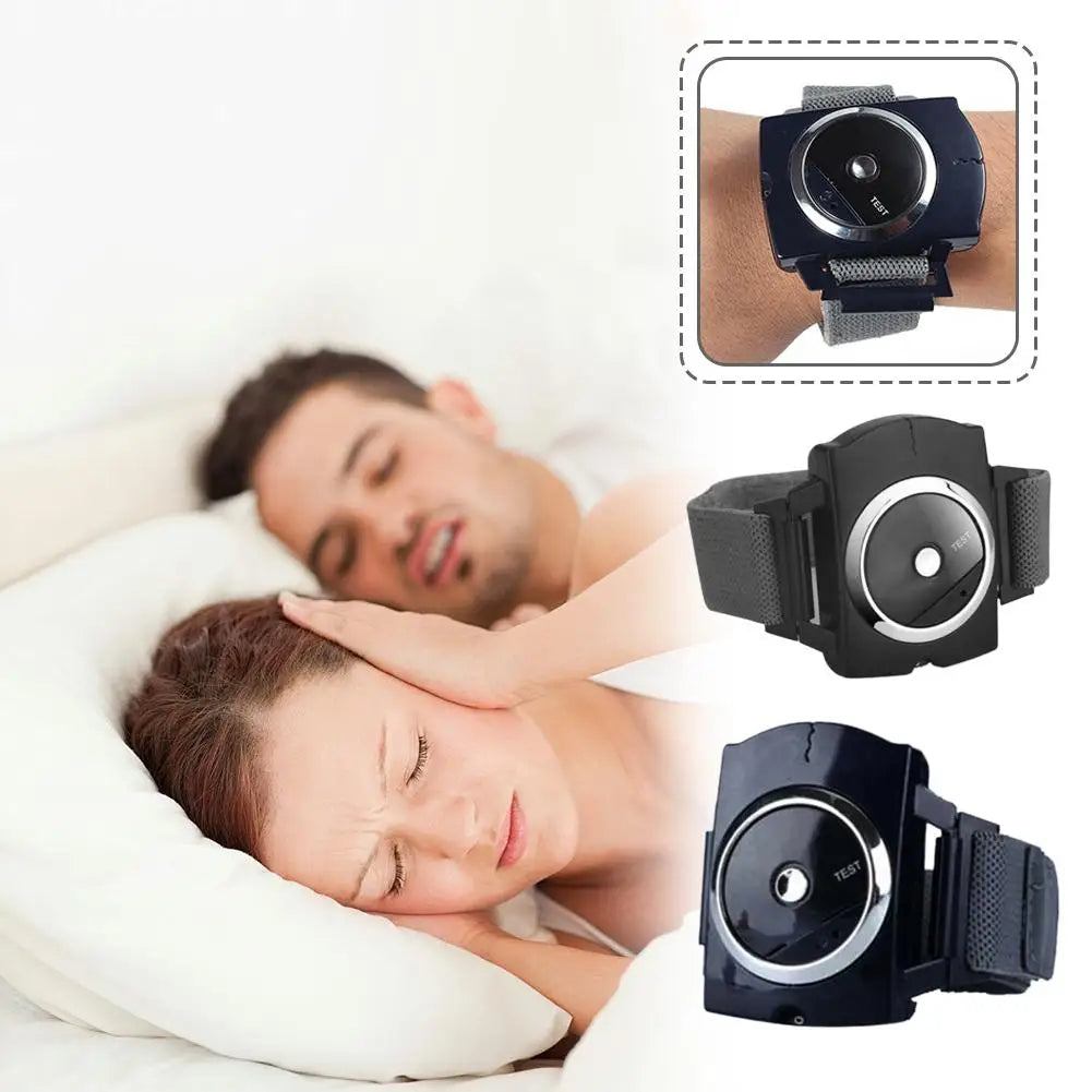 Professional Electronic Auto Anti Snore Wristband Solution Sleeping Night Guard Aide Snore Go Away