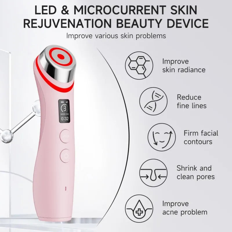 Pro  6-in-1 Real Glass Glow Beauty Massager for Clear, Radiant, Firmer-Looking Skin Korean Skin Care