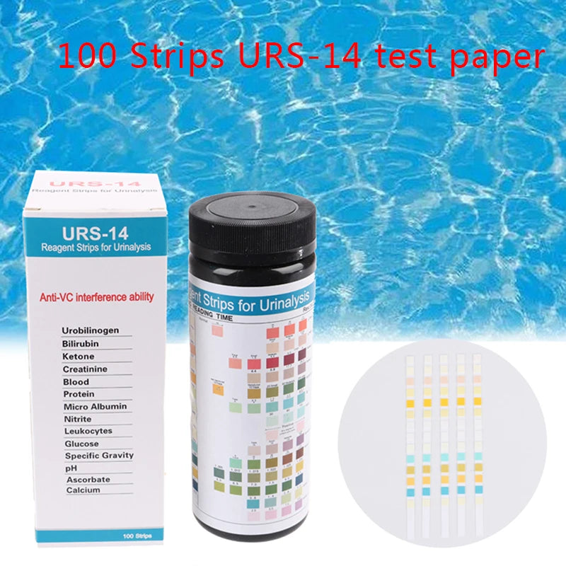 Urine Test Strips URS 14-in-1 Urinalysis Reagent Strips 14 Parameter Urine Test Strips PH Tester US