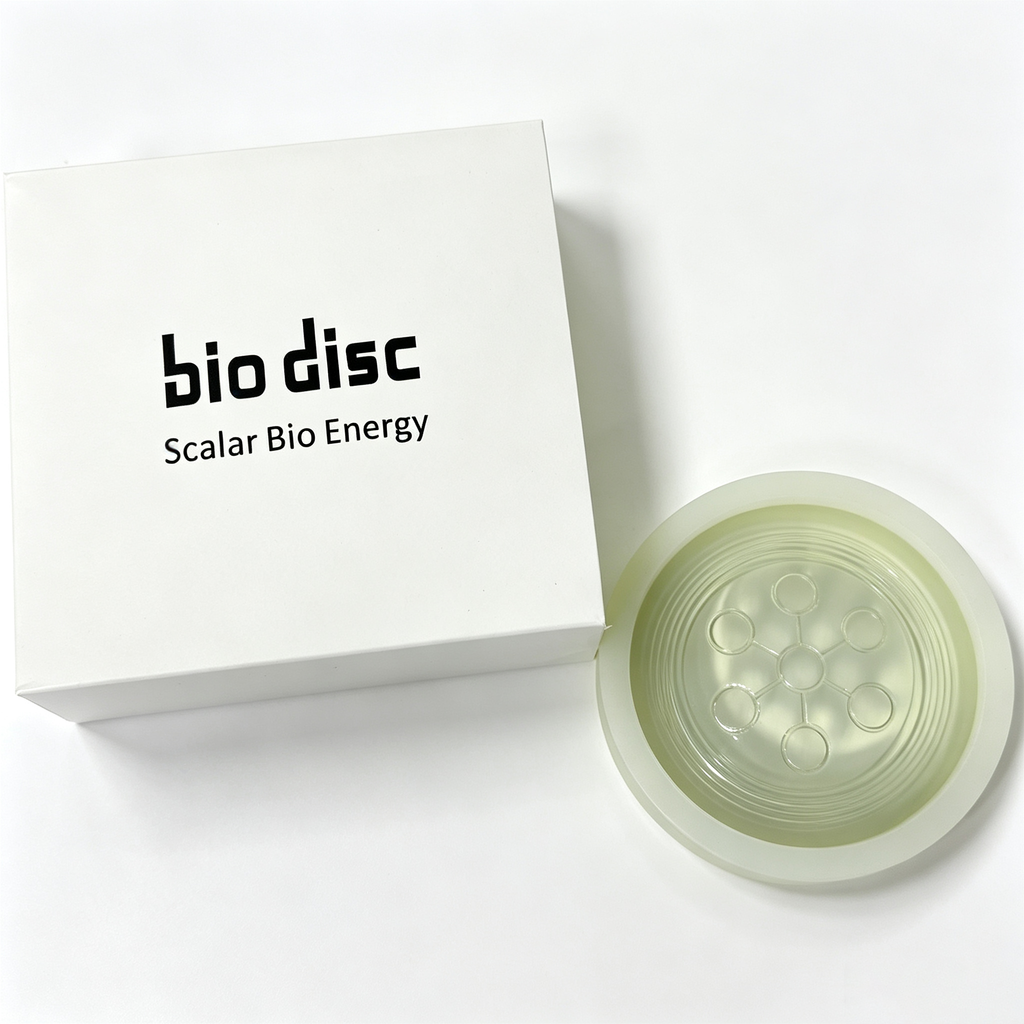 1PC Authentic Bio Disc 2 Scalar Energy Bio Disc Amazing Power Ion Energy Health Care Crystal Disc with Gift Box