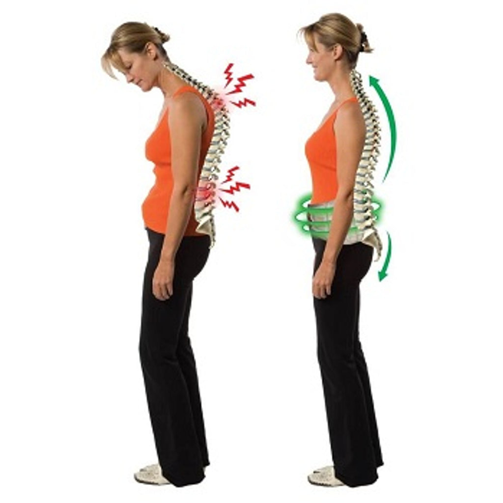 DR-HO'S 2-in-1 Decompression Belt for Lower Back Pain Relief Stretch and Lumbar Support - Size A/B