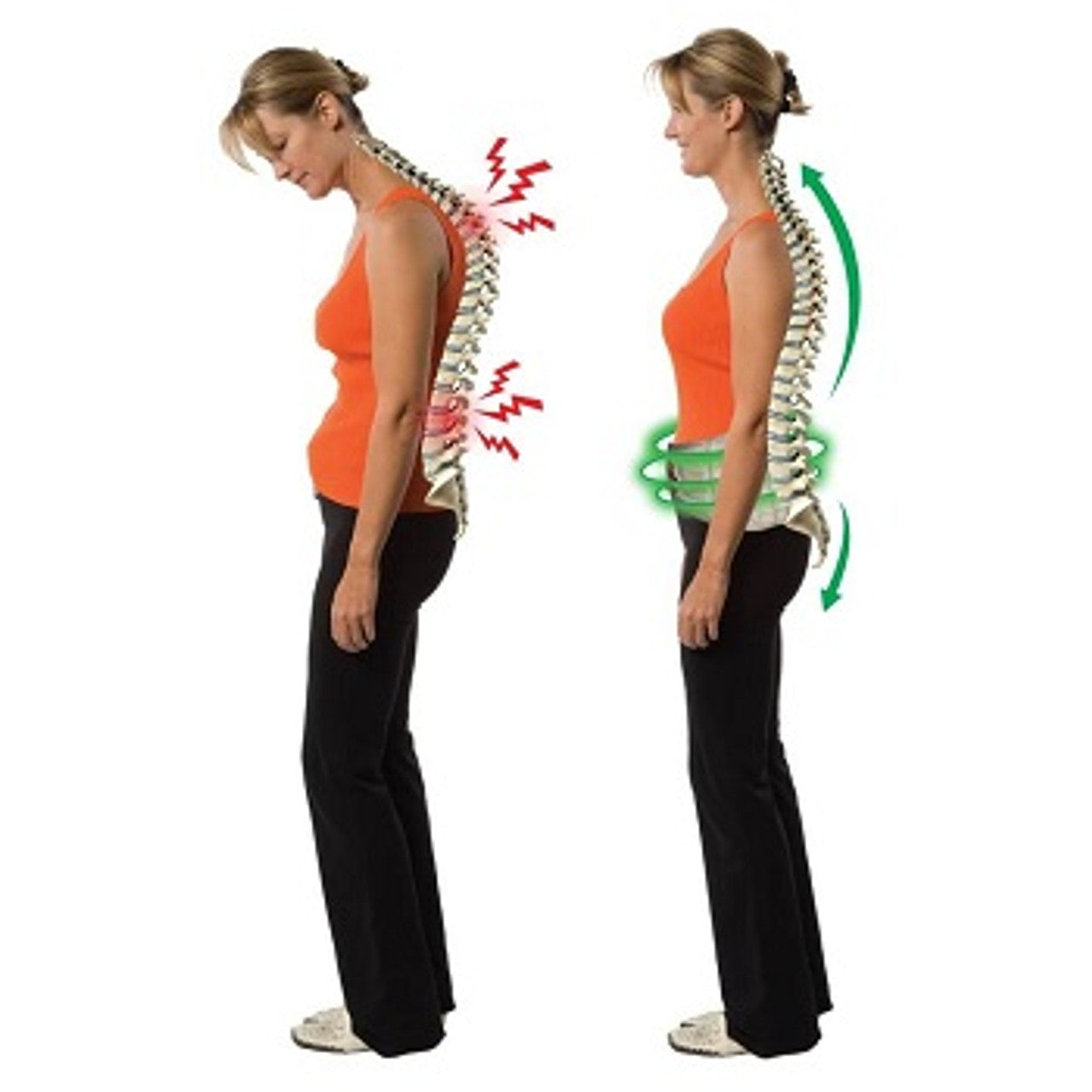 DR-HO'S 2-in-1 Decompression Belt for Lower Back Pain Relief Stretch and Lumbar Support - Size A/B