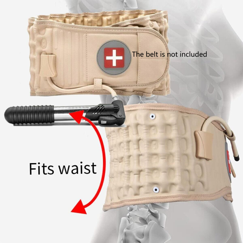 Black Hand Air Pump Accessory Fit for Inflating Decompression Back Brace Belt