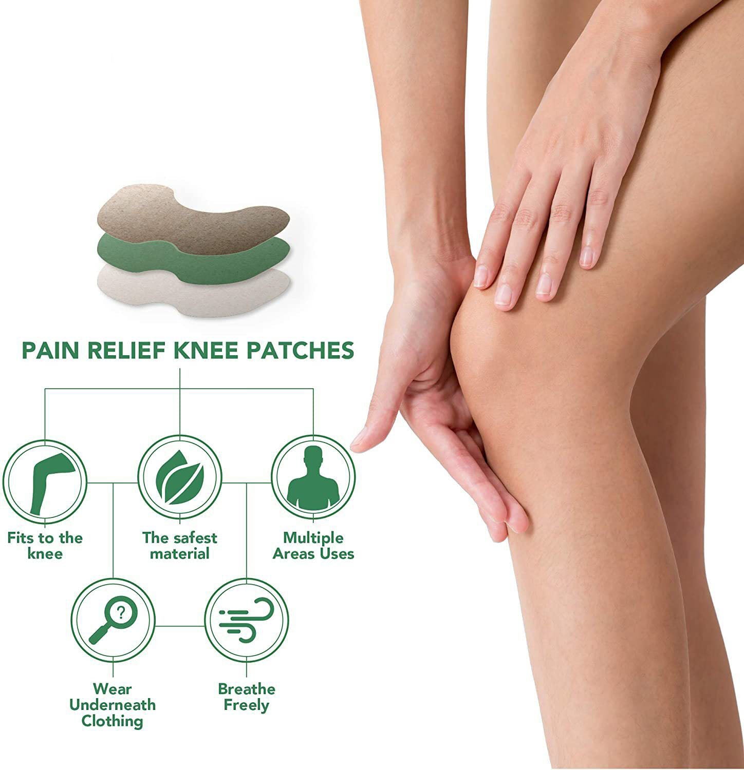 10/20/40 PCS Disposable Knee Pain Relief Patches Warming Herbal Plasters for Ache Knee Heat Pain Relief Therapy