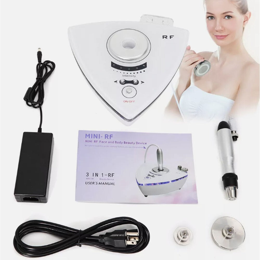 3 In 1 Bipolar RF Radio Frequency Facial Machine Home Salon Skin Tightening Lifting Anti-Aging Wrinkle Removal Beauty Device