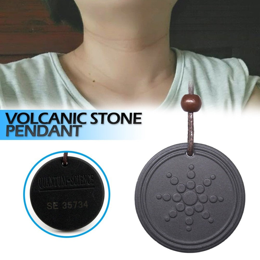 Sunflower Japanese Quantum Volcanic Lava Stone Bio Energy Pendant Scalar Energy Stone Pendant High Negative Ion Quantum Pendant