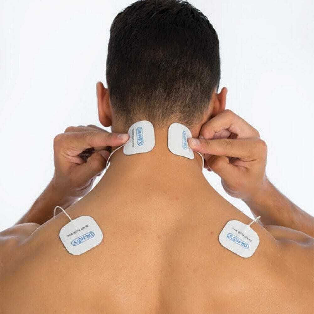 DR-HO’S Gel Pads for TENS Unit – Flex Tone Large Pairs & Small Replacement Electrodes – Compatible Pads for EMS Muscle Stimulator Electrotherapy Devices