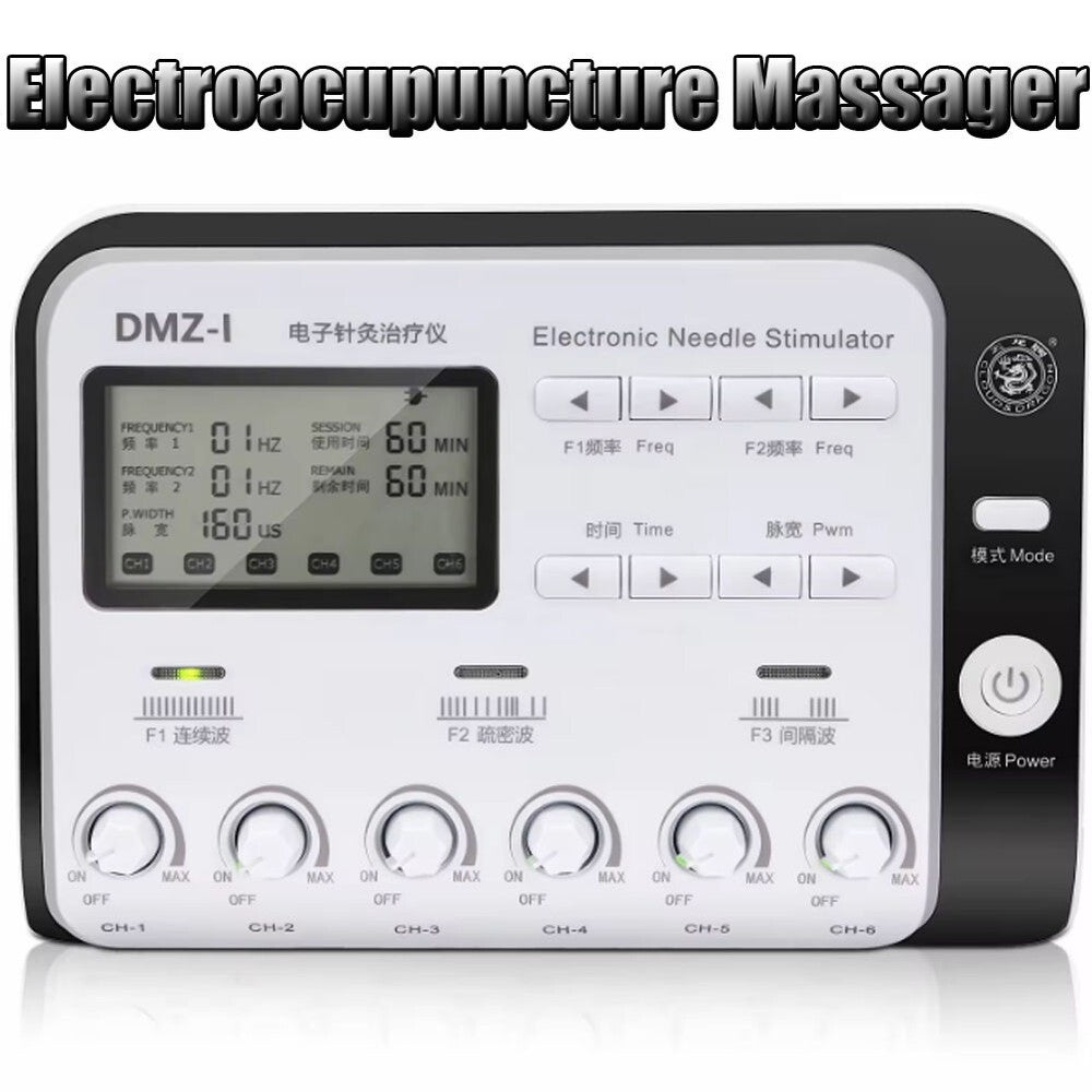New 6 Output Electronic Acupuncture Device DMZ-1 Electroacupuncture Acupuncture Therapy Massager for Pain Relief Home Use