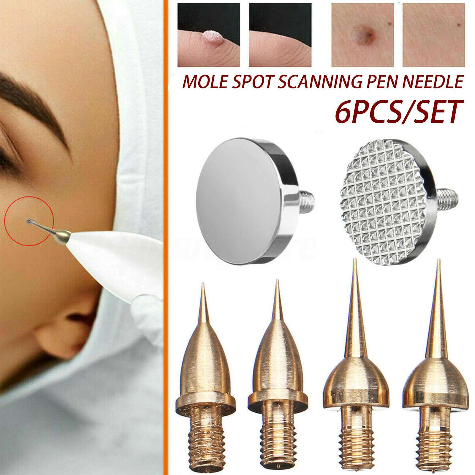 2/6pcs/10 Tips Cartridges Part Accessory Kit for Beauty Monster Plasma Pen Machine Wrinkle Freckle Dark Spots Removal